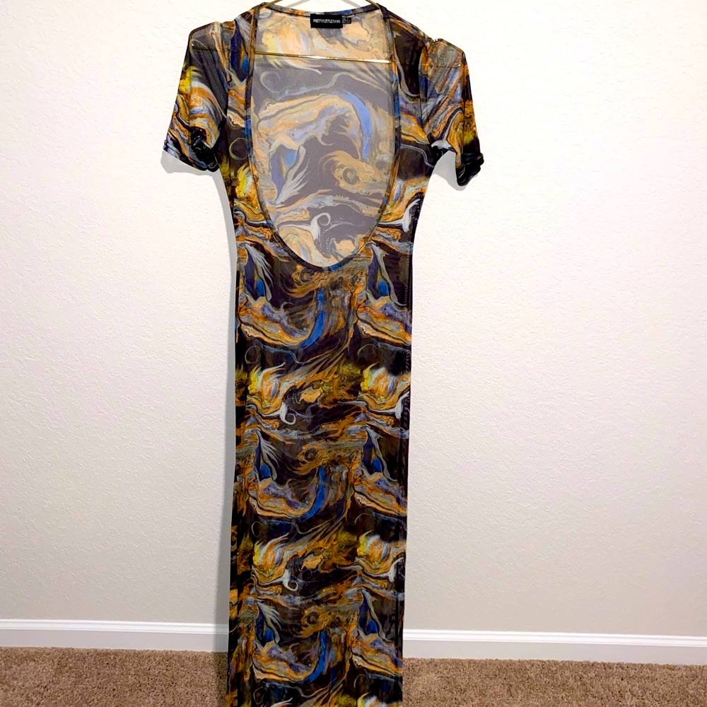 Pretty little thing maxi swim cover up